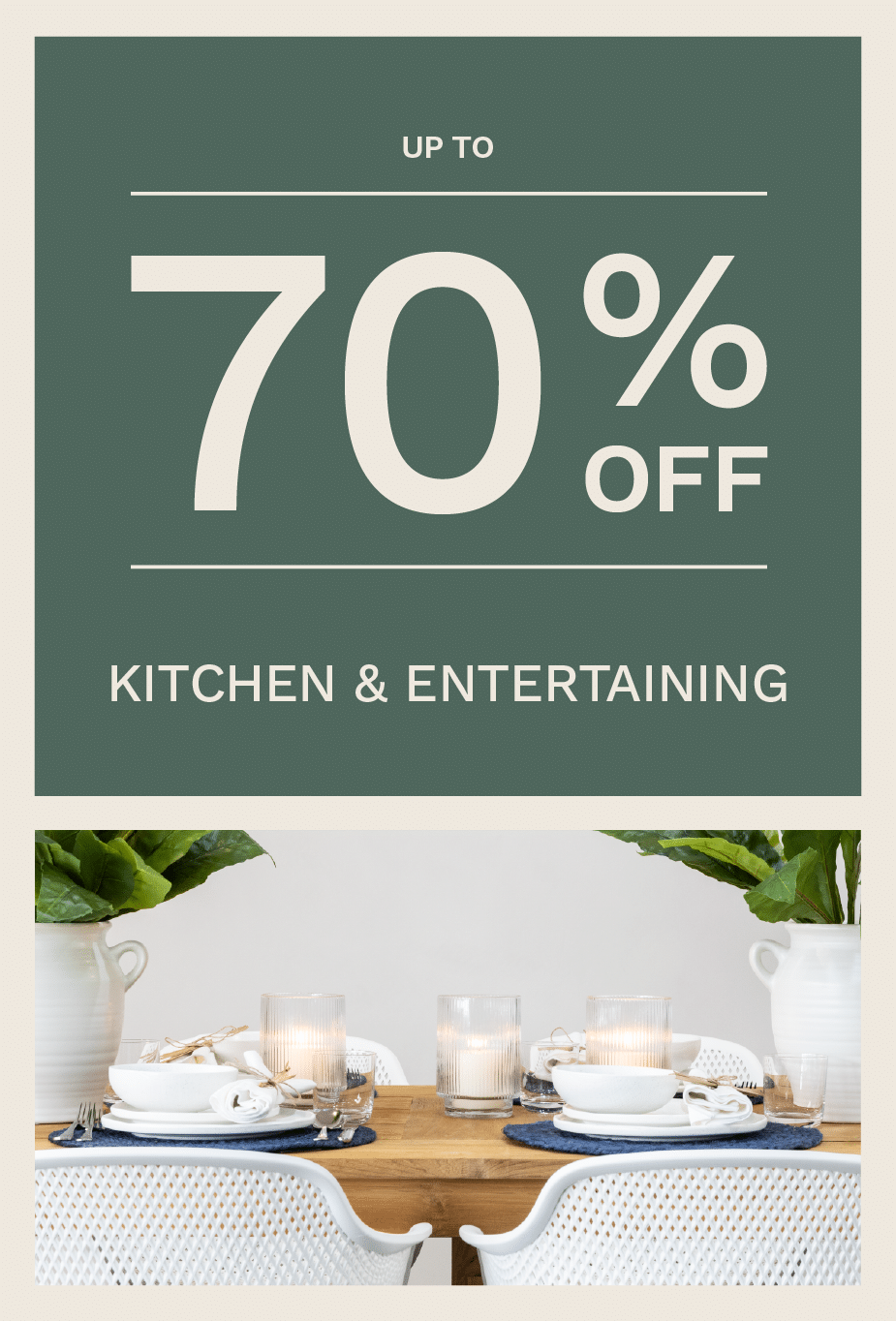 Kitchen & Entertaining Sale